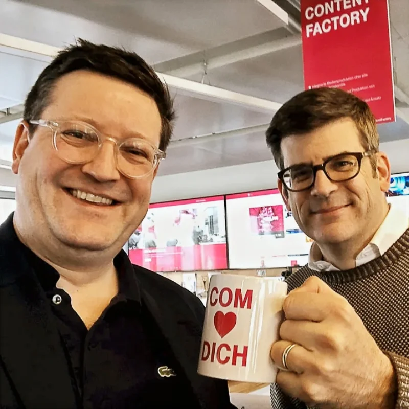 Lars M. Heitmüller in der ContentFactory der Telekom